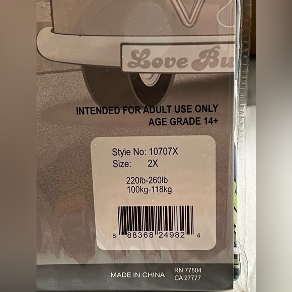 FINAL PRICE -closet closing Nwt DreamGirl The Beat Goes On Women's Costume - Picture 5 of 8